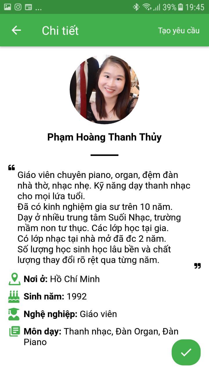 tìm gia sư organ